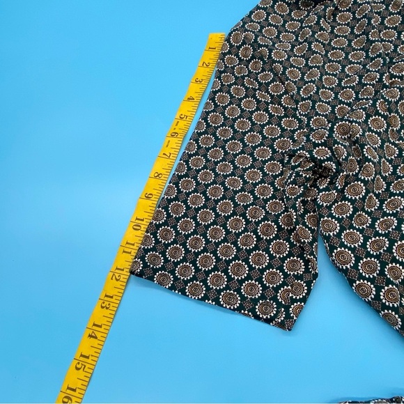 Jessica Howard Geometric Green Patterned Dress Size 16 - Picture 6 of 6